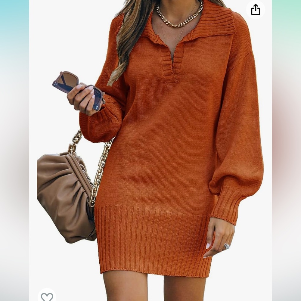 Knit sweater dress